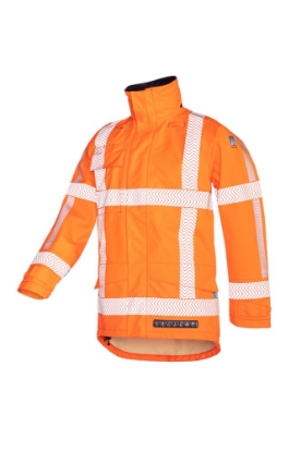 Afbeeldingen van Sioen RWS regenparka met ARC bescherming Beltrum Fluor Oranje S