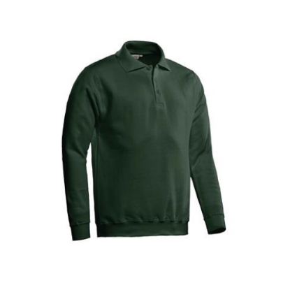 Afbeeldingen van Santino Polosweater Robin Donker Groen  4XL