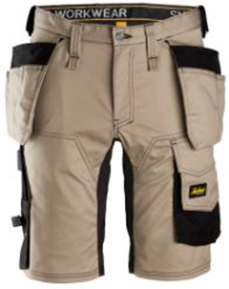 Afbeeldingen van Snickers korte broek 6141 khaki/zwart C44