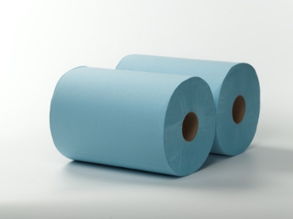 Afbeeldingen van Primp Maxirol 3-laags blauw 36cm x 180m (2)