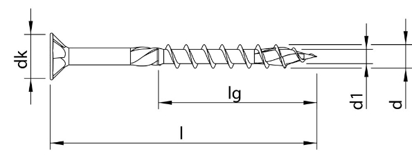 Afbeeldingen van HECO Spaanplaatschroef platverzonken kop Pozi-Drive verzinkt blauw HECO-TOPIX-plus 6x80