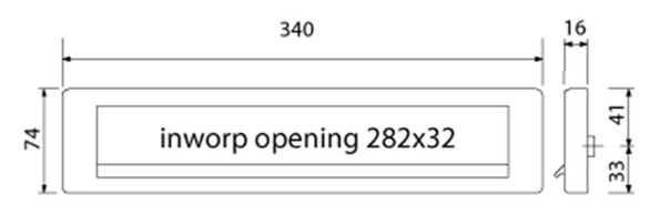 Afbeeldingen van Oxloc Briefplaat met veer Afgerond model, Climate comfort. Aluminium mat 