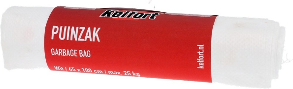 Afbeeldingen van Kelfort Puinzak Geweven PP ( Polypropyleen) Wit Rol 4 Stuks