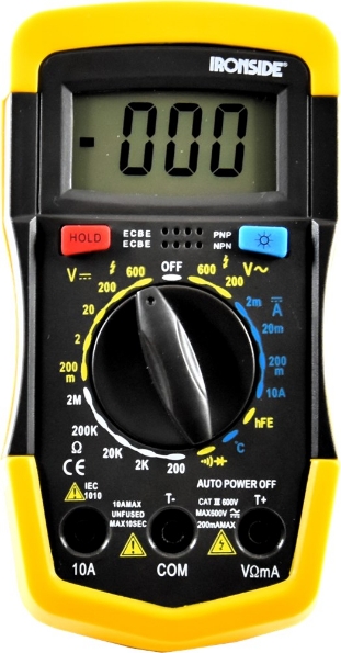 Afbeeldingen van Ironside Multimeter digitaal cat III 600V