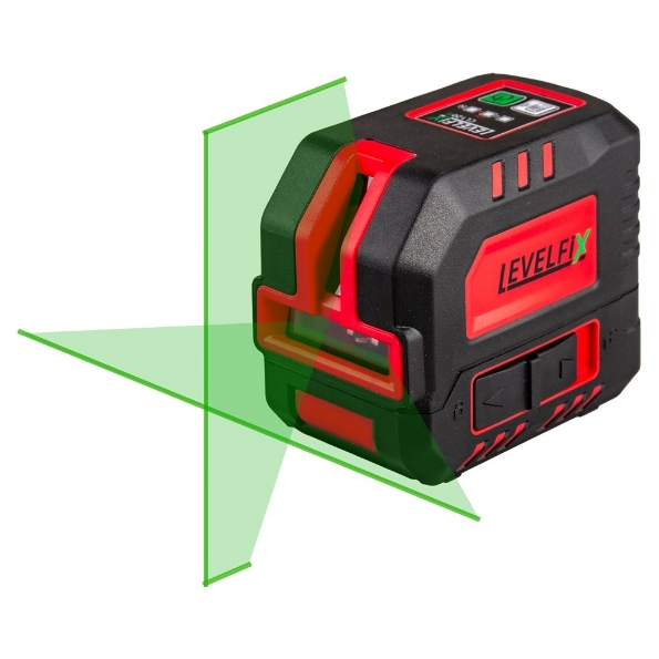 Afbeeldingen van LEVELFIX Kruislaser met groene straal CL120G SET