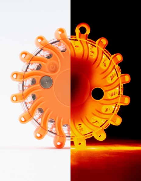 Afbeeldingen van Megaflares signaallampen oranje set a 6 stuks