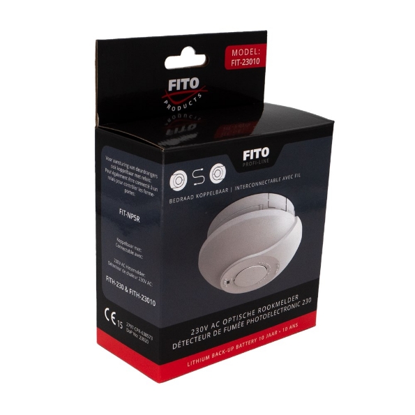 Afbeeldingen van Fito optische rookmelder 230V