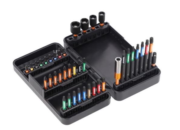 Afbeeldingen van Bahco Impact Bit-set 1/4"40 delig. Philips-, Pozidriv-, Torx-enmoeraanzetters