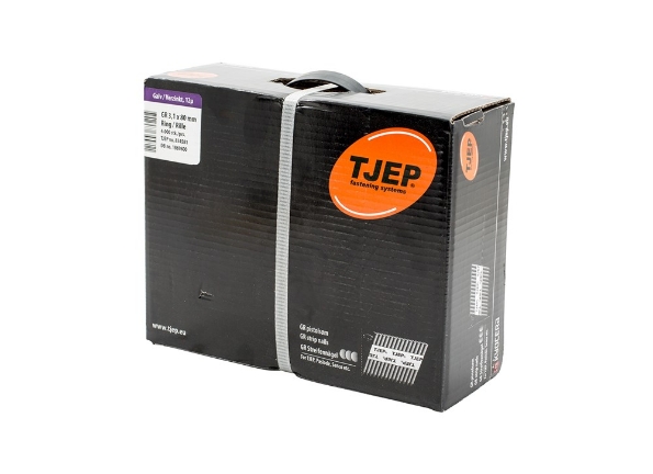 Afbeeldingen van TJEP Stripnagels 34° GR 31/80 D-Kop Verzinkt 3,1x80mm (4000)