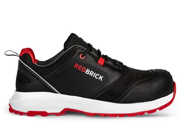 Afbeeldingen van Redbrick Veiligheidsschoen laag aluminium (kruip)neus en composiet zool S3 ESD Pulse Low Zwart/rood 44