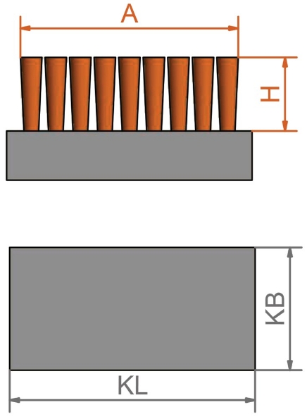 Afbeeldingen van LESSMANN Vijlenborstel 250mm