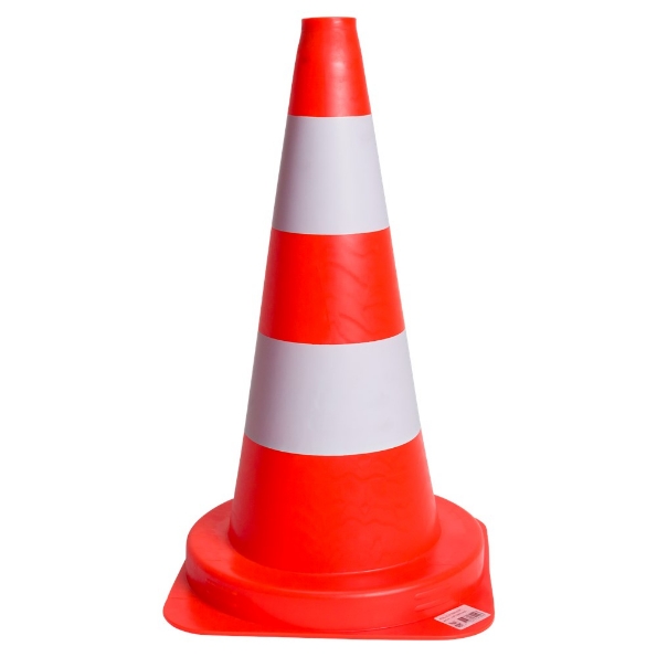 Afbeeldingen van Konvox Verkeerskegel 50cm oranje wit 