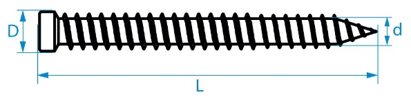 Afbeeldingen van Kozijnschroef tx-30 ck 7.5x152