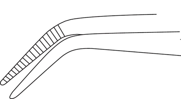Afbeeldingen van BAHCO Pincet voor algemeen gebruik 5475R/5475K gebogen 125mm