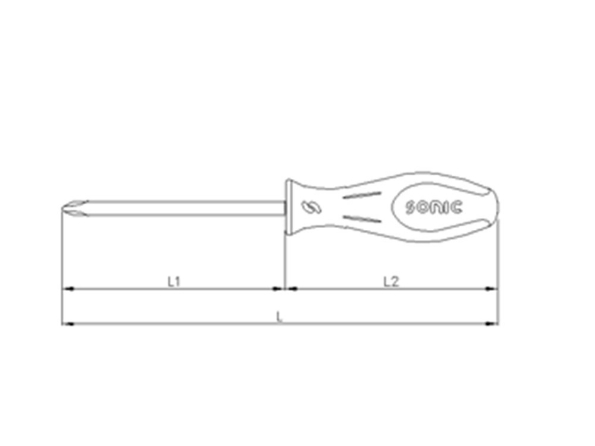 Afbeeldingen van Sonic Schroevendraaier Phillips zaagsnede 5.5mm x 125m