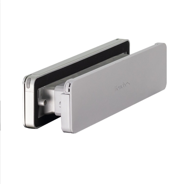 Afbeeldingen van Homebox isolerende brievenbus, buitenklep aluminium, binnenklep RAL7047 (grijs)