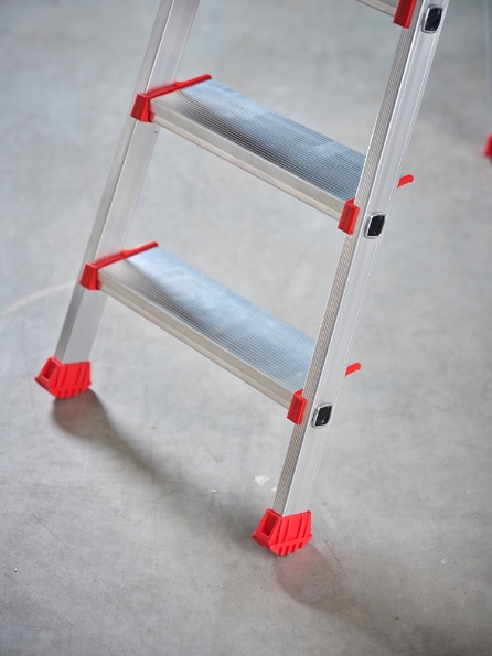 Afbeeldingen van Altrex Enkel oploopbare - aluminium trap Nimba 4 treden