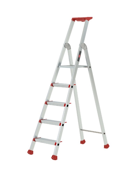 Afbeeldingen van Altrex Enkel oploopbare - aluminium trap Nimba 5 treden