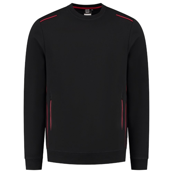 Afbeeldingen van TRICORP WORKWEAR Sweater Accent 302703 zwart/rood XL