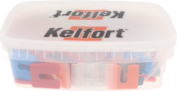 Afbeeldingen van Kelfort Assortimentsdoos kunststof uitvulplaatjes Maten 1-10mm. Doos à 200st in de mix