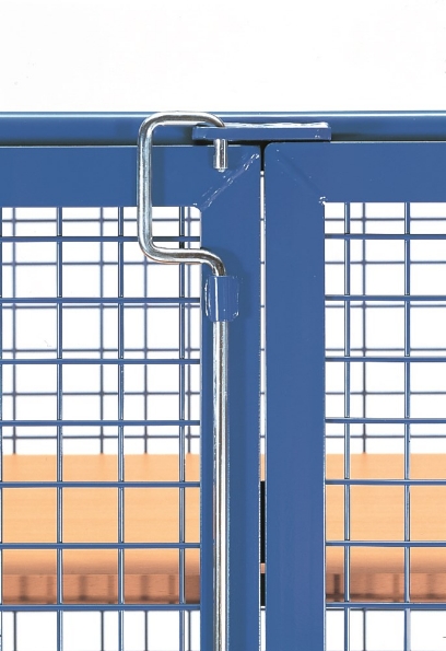 Afbeeldingen van Fetra Kastwagen met gaaswanden 1170x700x1790mm, Draagvermogen: 750 kg,5 platformen & 2 deuren