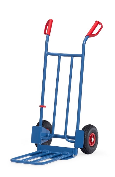 Afbeeldingen van Fetra Steekwagen opklapbaar 250Kg Schep 150/500x400x330, luchtbanden 260x85mm