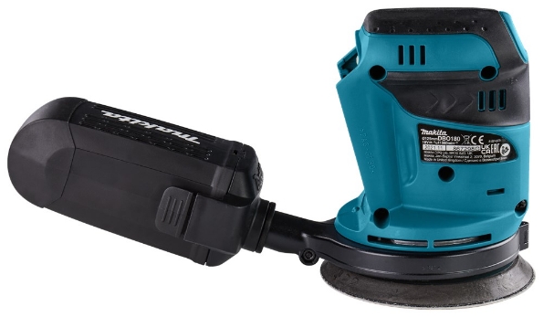 Afbeeldingen van Makita 18 V Handpalm excenter schuurmachine DBO180Z