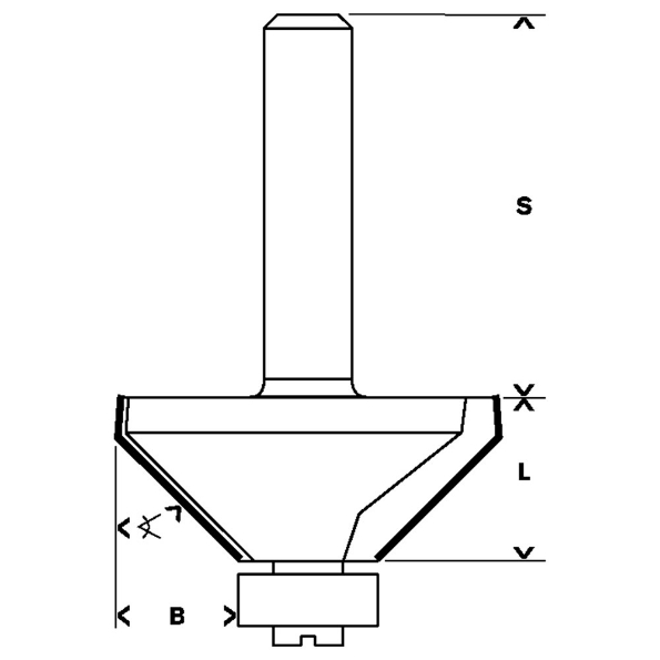 Afbeeldingen van Bosch fasefrees hm 45° 11x15x8mm