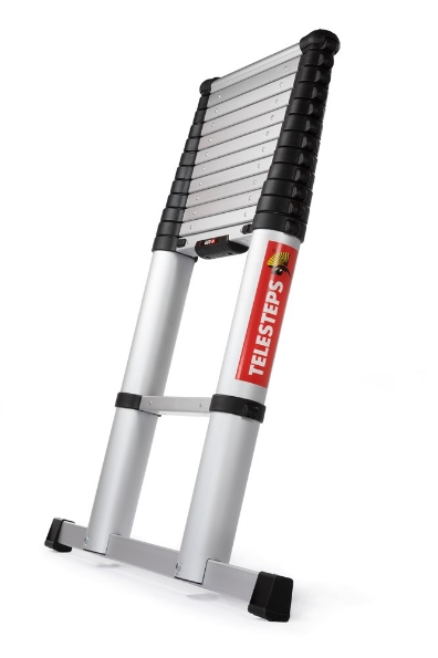 Afbeeldingen van Telesteps telescopische ladder eco-line 3.8m met stabilisatie balk