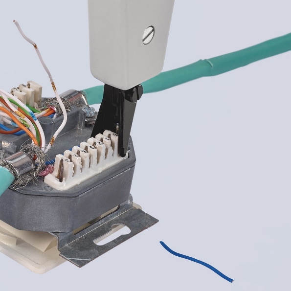Afbeeldingen van KNIPEX Montagegereedschap voor UTP- en STP-kabels met geleider Ø 0,4 - 0,8 mm