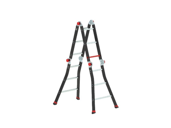 Afbeeldingen van Altrex Aluminium vouwladder Varitrex-Prof vouwladder 4 x 3 + platform
