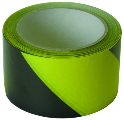 Afbeeldingen van Kelmaplast Zelfklevend afzetband Plakband zwart/geel 60mm
