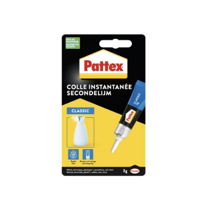 Afbeeldingen van Pattex Secondelijm vloeibaar Classic 3 gram