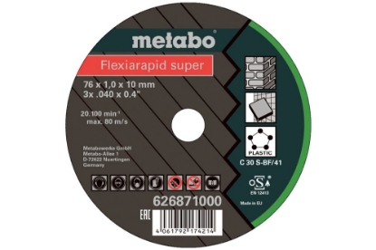 Afbeeldingen van Metabo 5x Flexiarapid Super 76x1,0x10,0 mm Universal