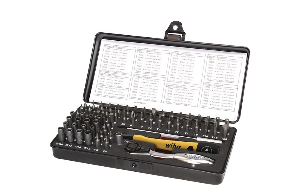 Afbeeldingen van Wiha MicroBit-set ESD assorti 66-delig incl. box 7000Z