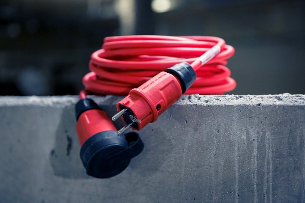 Afbeeldingen van Brennenstuhl Professional Verlengkabel, pur H07BQ-F VQ 1100 IP44, 10 meter  rood -F 3G1,5