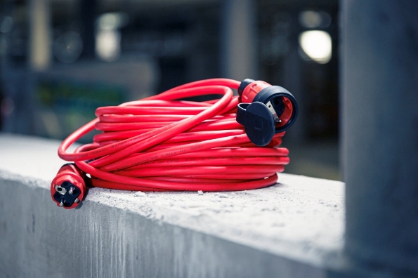 Afbeeldingen van Brennenstuhl Professional Verlengkabel, pur H07BQ-F VQ 2100 IP44, 25 meter  rood -F 3G1,5