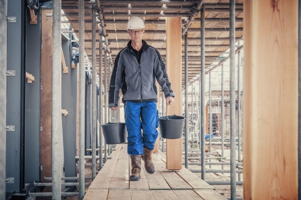 Afbeeldingen van Gripline-D 12 L Emmer zwart, knopbeugel, L-scala 12 Liter