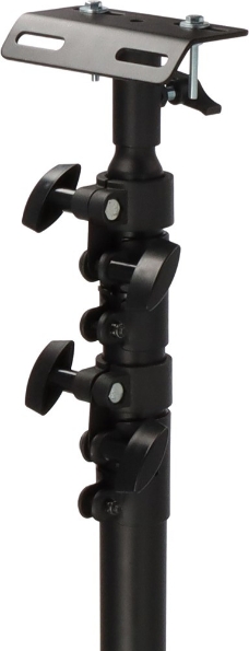 Afbeeldingen van Brennenstuhl Bouwstatief Telescopisch ST 302 Zwart met dwarsbalk, 124-300cm, Met automatisch daalmechanisme