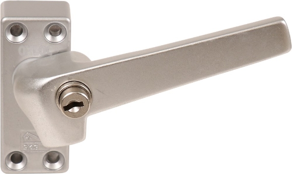 Afbeeldingen van Oxloc Veiligheidsraamsluiting rechts, inclusief nok en cilinder ,f1, inclusief sluitblok ,SKG1