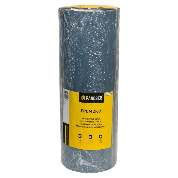 Afbeeldingen van Pandser EPDM Folie Acryl Zelfklevend 500 x 0,05mm (20m) zwart