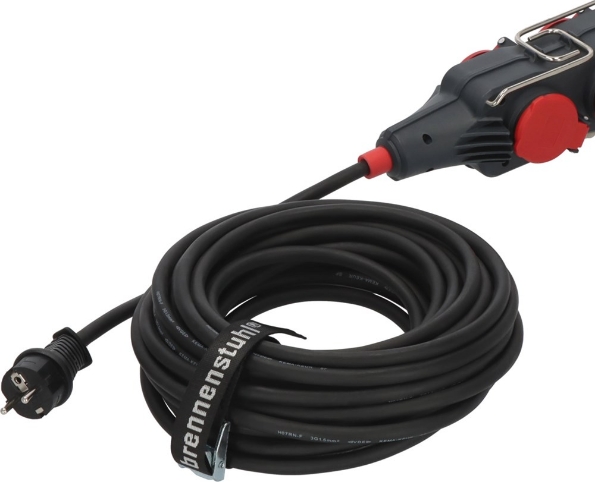 Afbeeldingen van Brennenstuhl Professional Verdeelblok met 15 meter kabel PB1100 IP54 4-v H07RN-F 3G1.5 zwart
