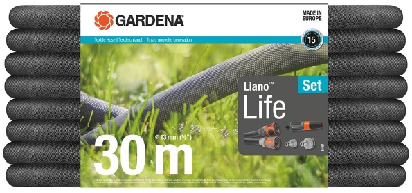 Afbeeldingen van GARDENA Textielslang Liano™ Life 30m Set