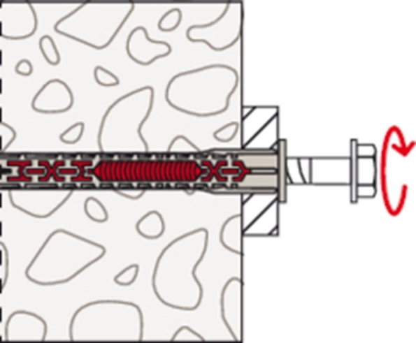 Afbeeldingen van Fischer Constructieplug met zeskantschroef DuoXpand FUS 10 x 160